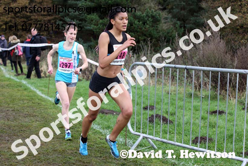 Womens junior National Cross Country Relay, Berry Hill Park, Mansfield. Photo:  David T. Hewitson/Sports for All Pics